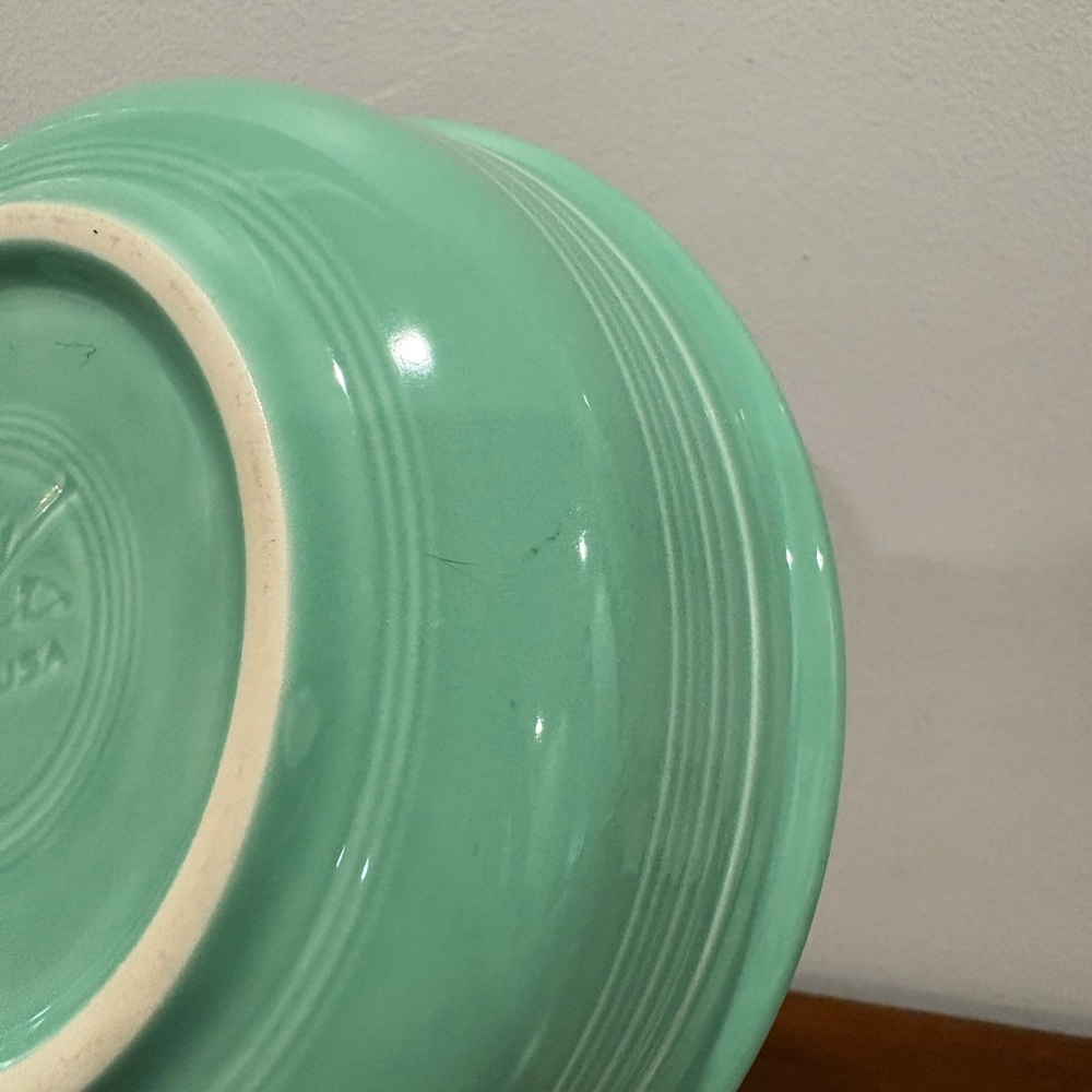 Fiestaware Fiesta *2* Seamist small 5.5” bowls Rare Retired - Picture 2 of 10